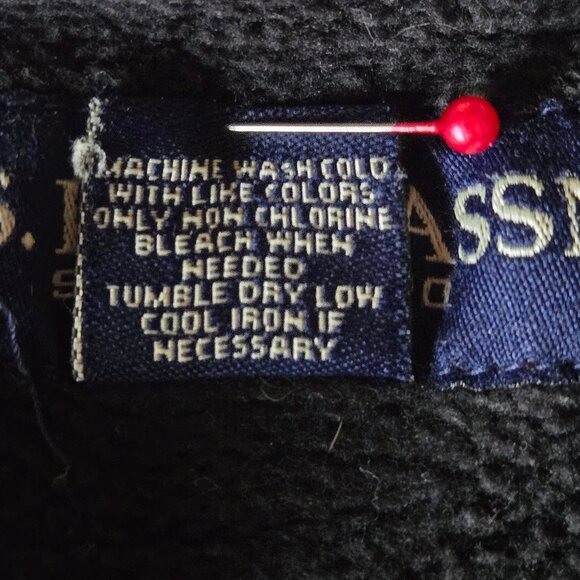 Boys Size 10/12  U.S. Polo  Black & White Full Zip Logo Jacket - Picture 7 of 10